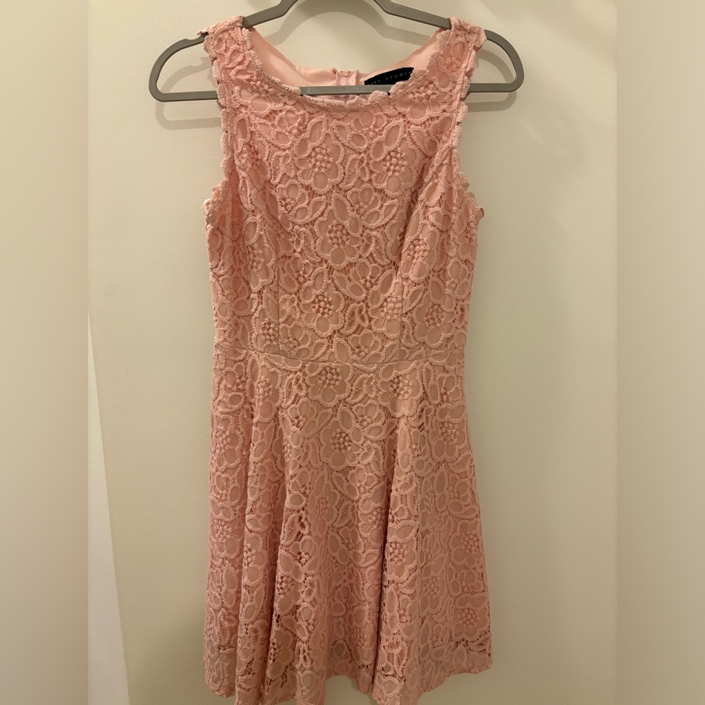 City Studio Light Pink Sleeveless Dress